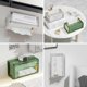thumbnail image 4 of Caja de pañuelos transparente con diseño de rayas verticales, ideal para sala de estar, dormitorio, baño (verde, M), 4 of 5