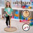 thumbnail image 5 of Driddle soporte de madera y juguete giratorio | Tabla de equilibrio con soporte giratorio de 360°, juguetes para niños de 2, 3, 4, 5 años, cumpleaños para niño niña, 18 meses o más, juguete para niños, 5 of 5