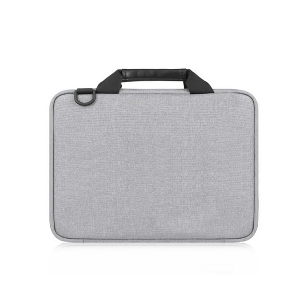 Bolsa para computadora portátil Minnieouse Organizador electrónico Correa para carrito Forro polar Estuche de transporte Gris 15-16 pulgadas