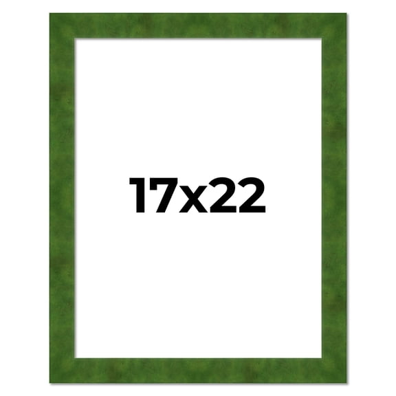 17x22 Frame Green Burl Solid Wood Picture Frame | 1.75 Inches Moulding Width | Interior Frame Depth