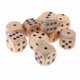 thumbnail image 2 of Natural Wooden D6 Dice Set - 2 Bags of Six-Sided Dot Dice for Board Games and Role-Playing Adventures, 2 of 5
