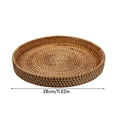 thumbnail image 3 of Round Rattan Serving Tray, Multi-Functional Food Storage And Decorative Tray, Durable Thickened Rattan For Dinner Parties Family Gatherings Restaurants And More, 3 of 7