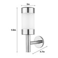 thumbnail image 3 of Xihbxyly Compras En Línea Aplique de Pared Solar Acero Inoxidable Exteriores, Resistente Al Agua, para Jardín, Patio, Balcón, Carretera Iluminada, Aplique de Pared Cilíndrico, Luz Led Solar para Porc, 3 of 6