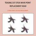 thumbnail image 2 of Approved Cat Teaser Wand Toy Durable Wooden Handle With Replaceable Heads Interactive Cat Feather Toy For Indoor Play Boredom & Exercise, 2 of 6