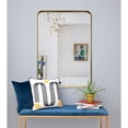 thumbnail image 5 of Renwil  Camus Rectangular Framed Brushed Gold Antique Iron Mirror, 5 of 5