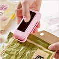 thumbnail image 3 of 2 Pcs Portable Mini Sealer Home Heat Bag Plastic Food Snacks Bag Sealing Machine Food Packaging Kitchen Storage Bag Clips, Blue, 3 of 7