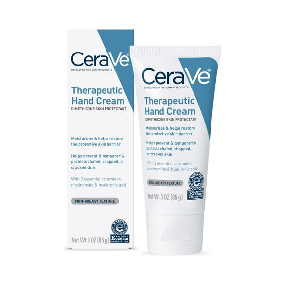 Crema de manos CeraVe Therapeutic para manos secas y agrietadas, 90 ml