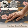thumbnail image 6 of ODIKA 4'x6' Dark Floral Elegance Vintage Garden Washable Area Rug Intricate Blossom and Leaf Patterns for Classic for Dorm Room, Small Living Stain Resistant Low Profile, Easy Care, 6 of 7