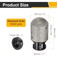 thumbnail image 2 of 2pcs Diamond Finger Shaped Milling Bit 35mm 2 Holes with 5/8"-11 Thread for Enlarging Shaping Milling Existing Holes on Marble Countertop, Black$$Tools & Hardware Other, 2 of 6