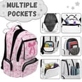 thumbnail image 5 of Aplkyhs Baseball Pink Bow 4 Piece Kids Backpack Set with Lunch Box Pencil Case Kids Backpack for Girls 8-10 and Water Bottle Cover for Teens Elementary Middle School, 5 of 7