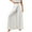 p-White85, variant on Women's Wide Leg Pants Flowy Drape Ruffle Drawstring Waist Pants Trousers Versatile Solid Color Slacks