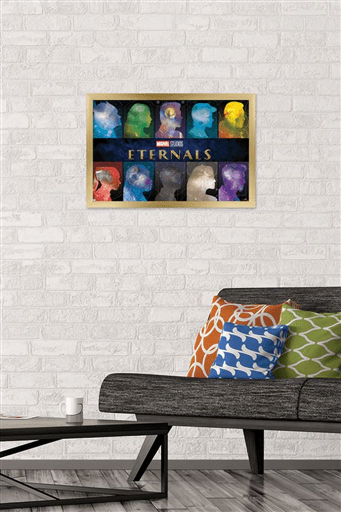 Marvel Eternals - Side Profile Wall Poster, 14.725" x 22.375", Framed