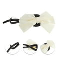 thumbnail image 2 of Unique Bargains 1 Pc Fashionable Bow Design Hair Clips for Home Black Beige, 2 of 5