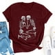 thumbnail image 2 of Camiseta holgada de manga corta con estampado de mueca retro para hombre y mujer Pompotops hfajkhk139309, 2 of 6