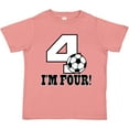 thumbnail image 3 of Inktastic 4th Birthday Soccer 4 Year Old Boys or Girls Toddler T-Shirt, 3 of 5