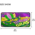 thumbnail image 3 of Coolnut Mardi Gras Kitchen Rug, 39"x20" Anti Fatigue Non-Slip Bath Rug, Entryways Runner Comfort Mat for Kitchen Washroom Bedroom, 3 of 7