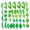 Set C, variant on Assorted Leaf Shaped Beads Translucent Green Jewelry Crafting DIY Elements