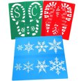 thumbnail image 5 of WEUVEB Xmas Drawing Templates Hollow-Out Painting Tools for DIY Crafts Assorted Colors 6Pcs, 5 of 8