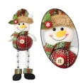thumbnail image 3 of Precioso colgante de Navidad, cuentas de tela a cuadros, piernas, muñeca, árbol de Navidad de dibujos animados, adorno colgante decorativo para el hogar, Bar, fiesta, 3 of 5