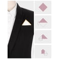 thumbnail image 3 of INSPIRE CHIC Father's Day Men's Pocket Square Cotton Handkerchiefs for Suits Jacket Yellow One Size, 3 of 4