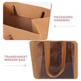 thumbnail image 3 of unbranded 12Ud Bolsa De Regalo De Papel Kraft Marrón Claro Con Ventana Para Uso Multipropósito, 3 of 8