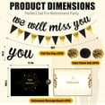 thumbnail image 4 of Retirement Party Decorations Retirement Banner The Legend Has Retired Sash Black Gold Happy Retirement Favors Farewell Party Supplies Set 2, 4 of 7