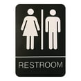 thumbnail image 1 of Abbracc Bathroom Sign Bathroom Signage Graphical Symbols Toilet Sign Wall Hanging Plaque Unisex, 1 of 9