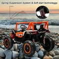 thumbnail image 6 of Geetinfly 24V 7Ah 2 Seater Ride On UTV Car for Kids, 4WD/2WD Switch, Electric Vehicle with Parental Remote Control, 19" Wide Seat, EVA Tires, 3 Speeds, for Kids Aged 3-8 - Orange, 6 of 8