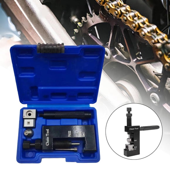 Kit de herramientas para remaches de cadena de motocicleta para con junta tórica 520, 525 y 530 Herramienta de instalación de cadena de alta