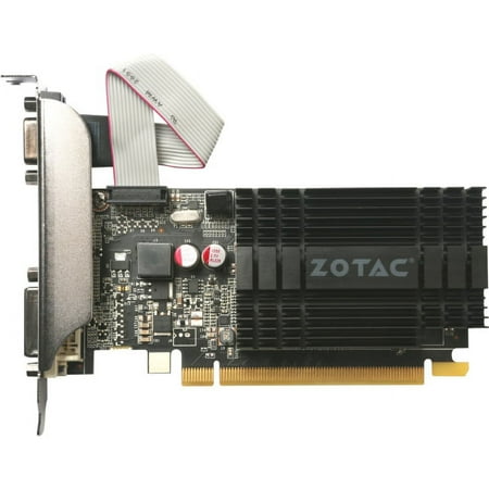 ZOTAC GeForce GT 710 - Graphics card - GF GT 710 - 2 GB DDR3 - PCIe 2.0 - DVI, D-Sub, HDMI - fanless
