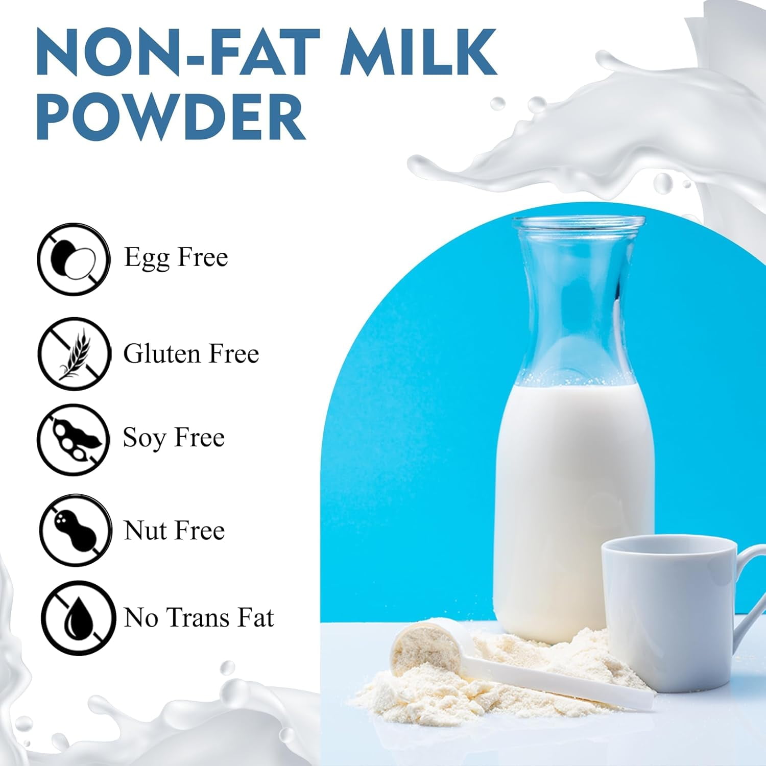 Country Cream 100% Real Instant Non-fat Powdered Milk USDA Approved Vit A D