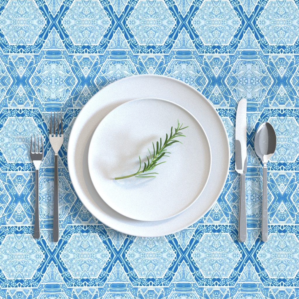 Star Of David Round Tablecloth Hanukkah Cotton Sateen Circle Tablecloth by Spoonflower Hidden Star Blue Too by edsel2084