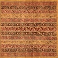 thumbnail image 1 of Ahgly Company Indoor Square Abstract Orange Modern Area Rugs, 7' Square, 1 of 4