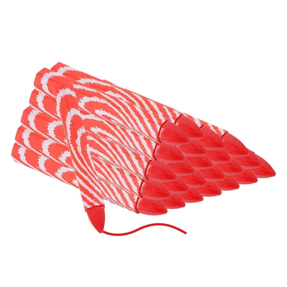Uxcell Lumber Marking Crayons, 24 Pack Red Hex Wax Tire Marker, 4" x 0.55" Hex Waterproof Drawing Crayons Furniture Marker for Wood