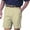 Khaki, variant on Monterey Club Men's Cotton Twill Flat Front Golf Shorts #1845