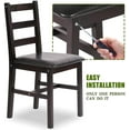 thumbnail image 4 of FDW Dining Table Set Pine Wood Kitchen Dining Room Table Dinette Table with 4 Chairs 28.7", 4 of 6