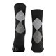 thumbnail image 3 of Burlington Calcetines de Mujer - Queen, Calcetines Cortos, Algodón, Diseño de Rombos, Emblema del Logotipo Negro/gris/rosa, 3 of 4