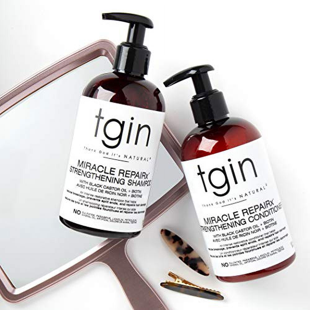 tgin Miracle RepaiRx Strengthening Shampoo and Conditioner Duo For Natural Hair - Dry Hair - Curly Hair
