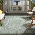 thumbnail image 3 of SAFAVIEH Machine Washable Rug Indoor/Outdoor Bermuda Collection - Bermuda Michael Oriental Indoor/Outdoor Area Rug, Green/Ivory, 9' x 12', 3 of 13
