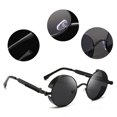 thumbnail image 1 of Gafas de sol de moda, gafas de sol redondas de metal, para hombre, gafas de sol redondas de metal, gafas de sol Steampunk, claridad notable, 1 of 9