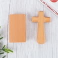 thumbnail image 2 of Cruz cristiana de pie para escritorio, de madera, con forma de cruz latina (cabeza cuadrada), 2 of 7