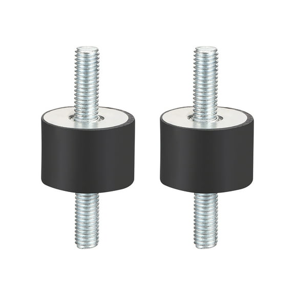 D30 x H20 Rubber Vibration Isolator Mounts Shock Absorber with M8  x 23mm Stud 2pcs