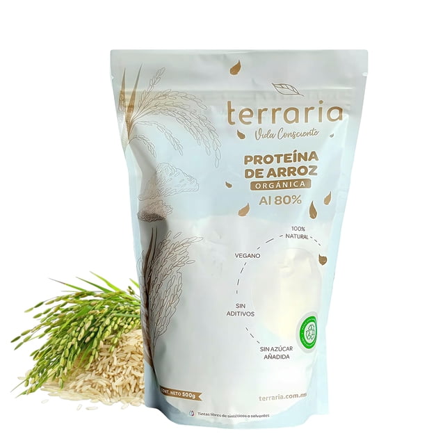 Proteína de Arroz 100% Natural | Proteína Vegana y Vegetal en Polvo | Alta en Aminoácidos | Sin Lácteos ni Soya | Ideal para Deportistas y Dietas Saludables