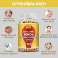thumbnail image 4 of Liposomal NAD+ Supplement - 500mg - Precursor To Boost NAD+ Levels for Cellular Energy, Metabolism & Healthy Aging Support - 120 Capsules, 4 of 6
