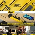thumbnail image 5 of CRST Wide-Spaced 6-Outlet Metal Heavy Duty Surge Protector Power Strip 15FT Long Extension Cord with Management, Wall Mountable, ETL Listed, 5 of 8