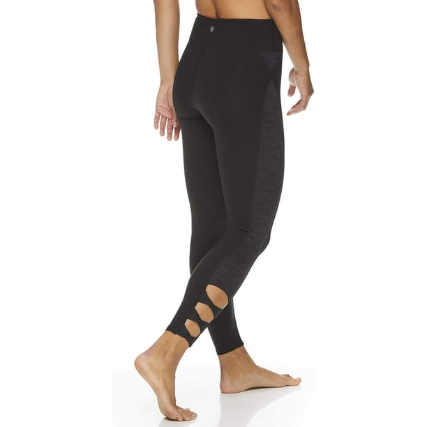 Gaiam Womens Om High Rise Waist Yoga Pants - Performance Spandex  Compression Leggings 