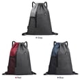 thumbnail image 4 of Gym Bag Drawstring Backpack with Headphone Jack Waterproof Drawstring Bucket Bag Lightweight Bag for Adults Teens, 4 of 8