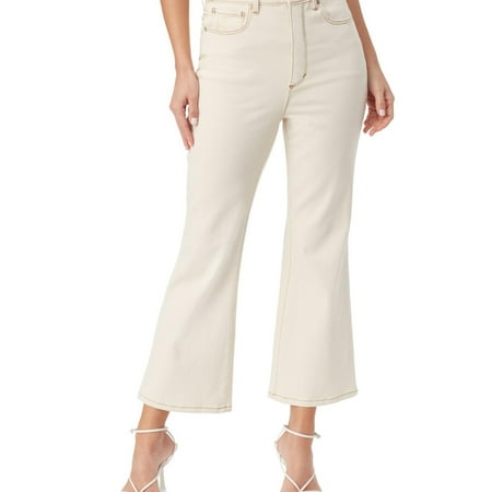 Women s Gloria Vanderbilt x Christian Siriano Chrissie Cropped Flared Jeans Natural Beige 12