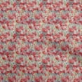 thumbnail image 1 of oneOone Silk Tabby Red Fabric Abstract Floral Fabric For Sewing Printed Craft Fabric By The Yard 42 Inch Wide-2rb, 1 of 5