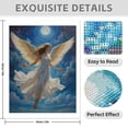 thumbnail image 3 of Diamond Art Kit for Adults, Angel Moonlit Sky Enchanting Flight Diamond Painting for Adults Beginners, 5D DIY Diamond Art Painting Kits, Colorful Diamond Painting Craft for Home Decor 12x16, 3 of 7
